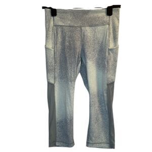 LULULEMON Speed Up Crop Mesh 21" Ocean Spray Gray Cast